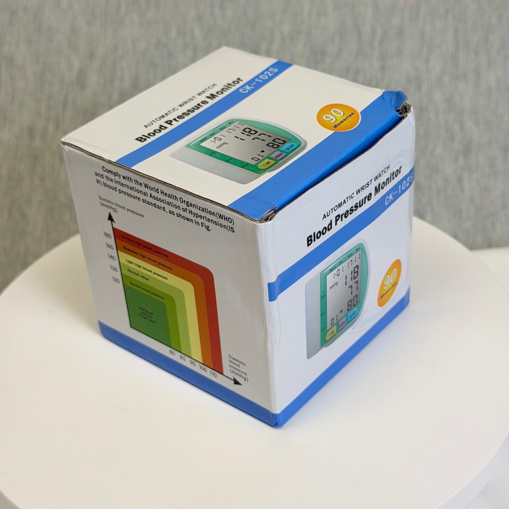 Automatic Wrist Blood Pressure Monitor CK-102S Digital Heart Rate Pulse Meter - Picture 5 of 5